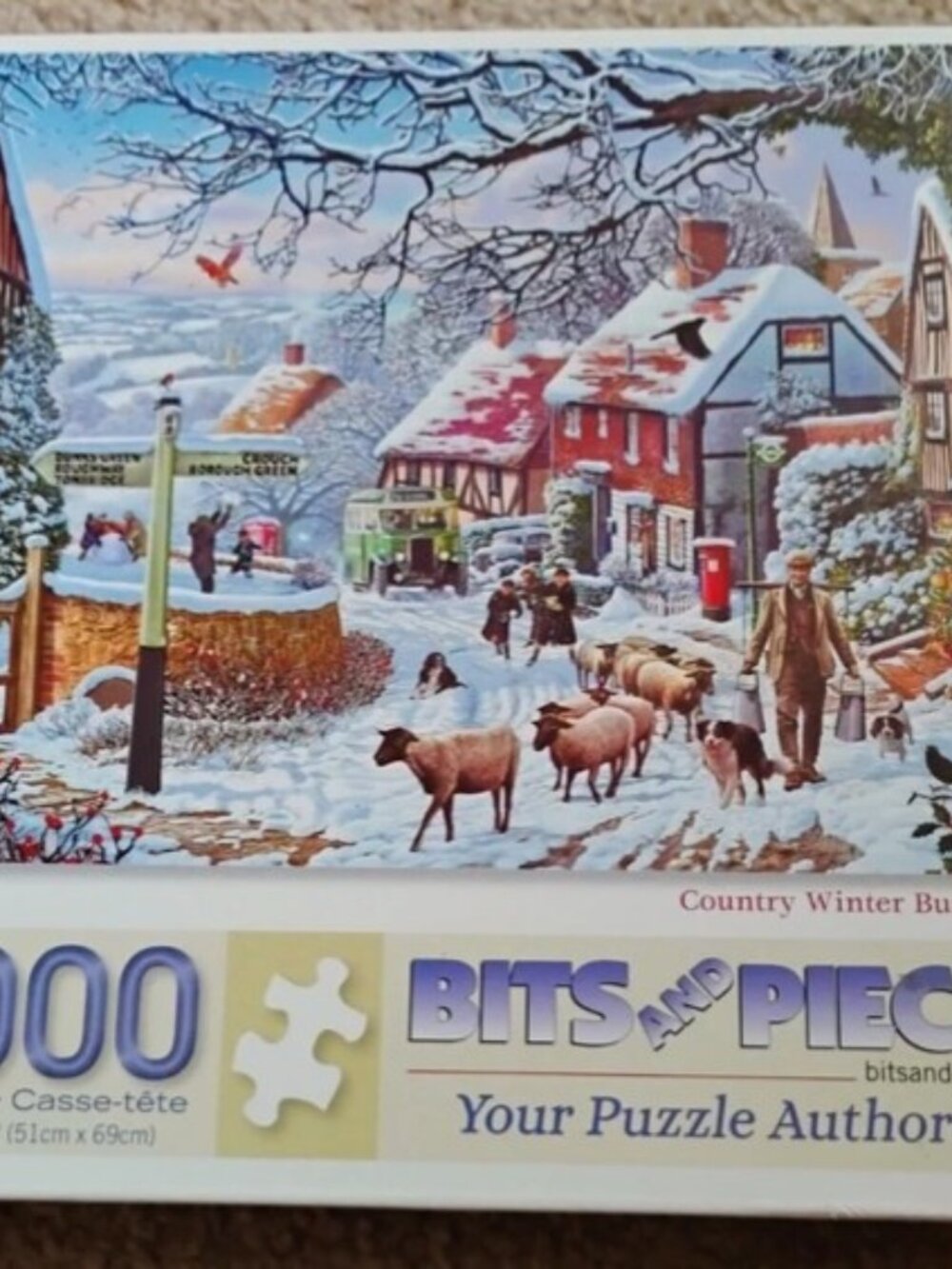 Lot of 2 Brand New Bits and Pieces Christmas Puzzles